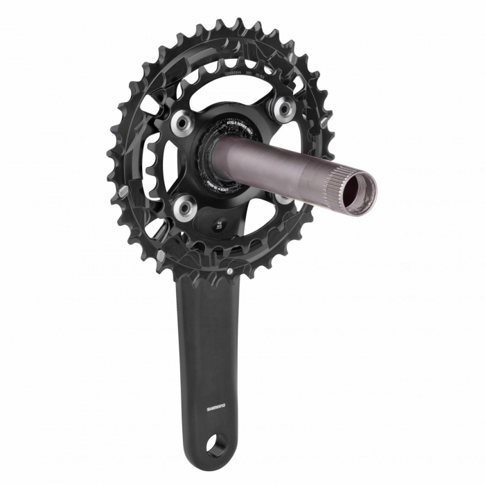 PAngrenaj pdalier SHIMANO SLX FCM7100 aluminiu 26/36T, brat 175 mm, negru [2]