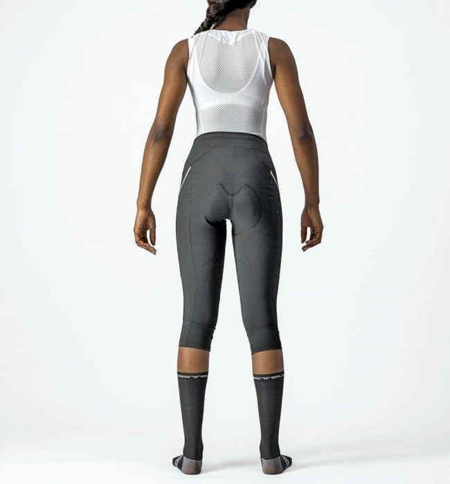 Pantaloni 3/4 de dama CASTELLI Velocissima 3 Knicker, negru/argintiu, marime XL [2]