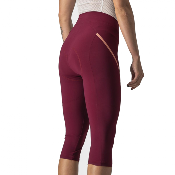 Pantaloni 3/4 de dama CASTELLI Velocissima 3 Knicker, visiniu/roz, marime M [3]