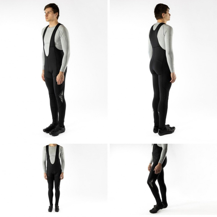 Pantaloni ciclism cu bretele FORCE Shard Windster, fara bazon [4]