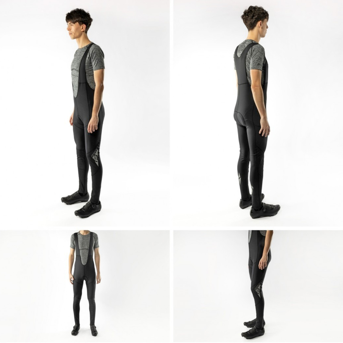 Pantaloni ciclism cu bretele FORCE Shard Windster [5]