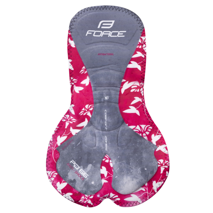 Pantaloni ciclism de dama cu bretele si bazon FORCE Reflex Line [4]