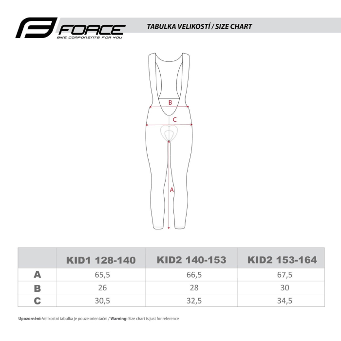 Pantaloni ciclism pentru copii cu bretele FORCE Reflex Line [6]