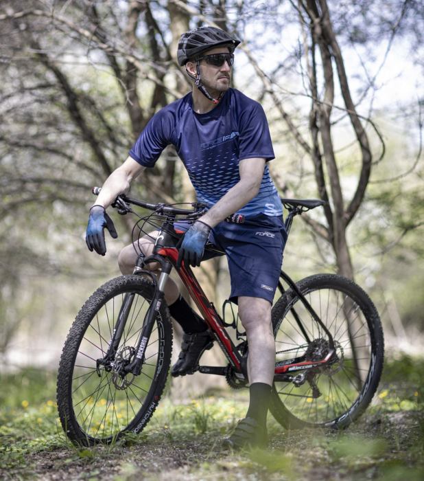 Pantaloni FORCE Blade MTB, cu sub-pantaloni cu bazon [7]