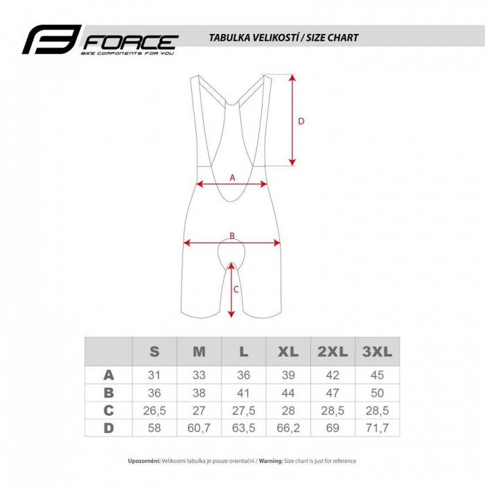 Pantaloni scurti cu bretele FORCE Action [7]