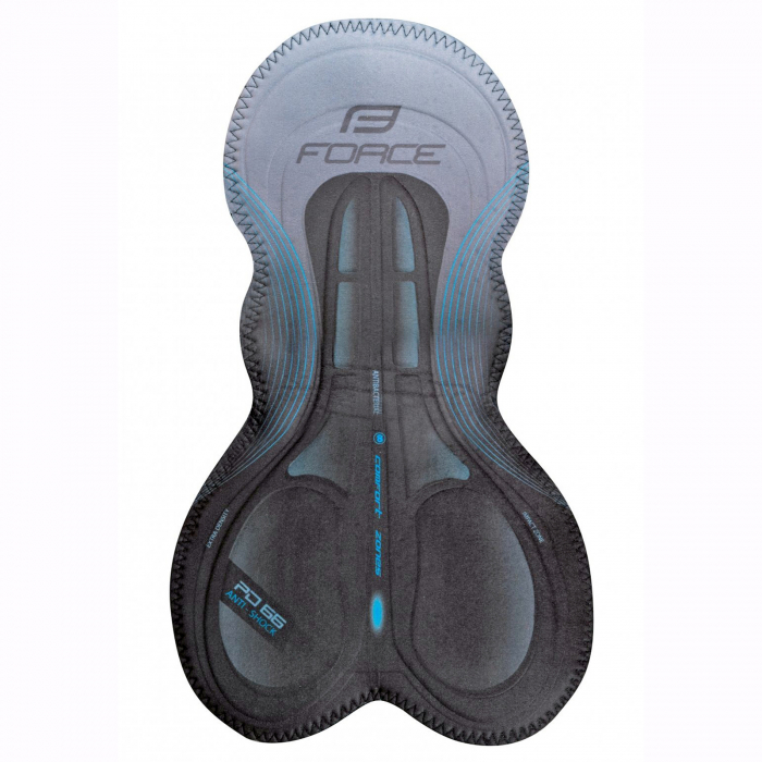 Pantaloni scurti cu bretele FORCE B51 [3]