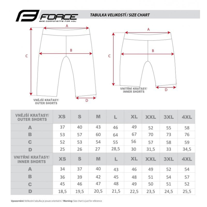 Pantaloni scurti cu interior detasabil FORCE MTB-11 [7]