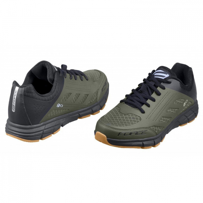 Pantofi ciclism FORCE Go, army [2]