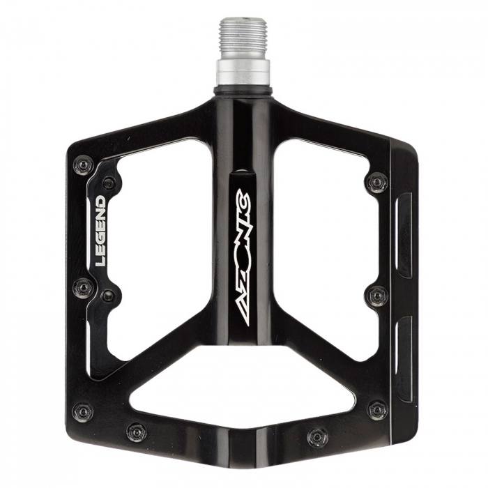 Pedale AZONIC Legend, aluminiu, negre [2]
