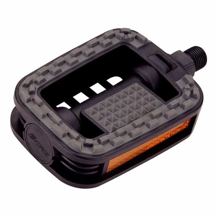 Pedale FORCE 807, anti-alunecare, plastic negre [1]