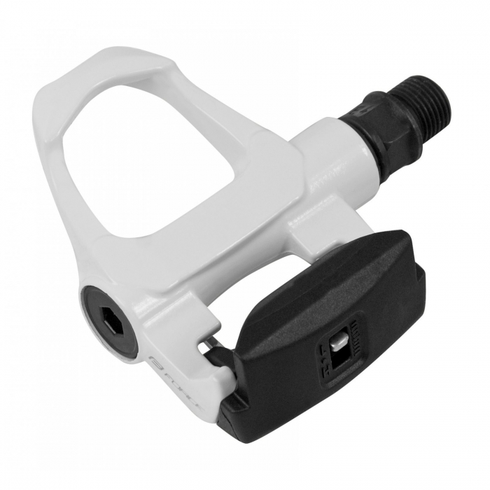 Pedale SPD FORCE Road aluminiu albe [2]