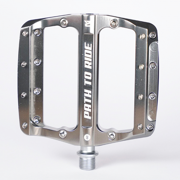 Pedale P2R Flatman 90 ETD, 3SB, aluminiu, argintiu [2]