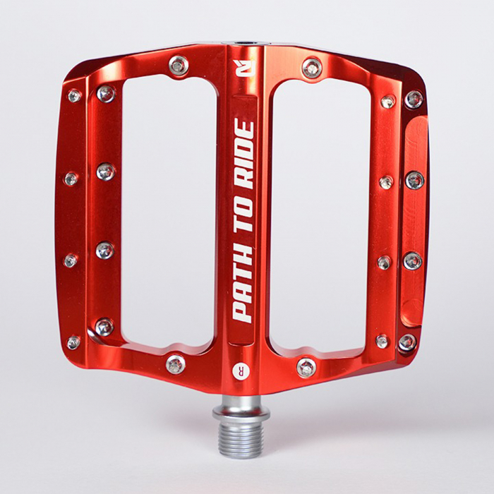 Pedale P2R Flatman 90 ETD, 3SB, aluminiu, rosu [2]