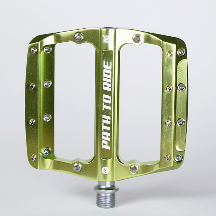 Pedale P2R Flatman 90 ETD, 3SB, aluminiu, verde lime [2]