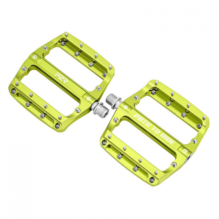 Pedale P2R Flatman 90 ETD, 3SB, aluminiu, verde lime [1]