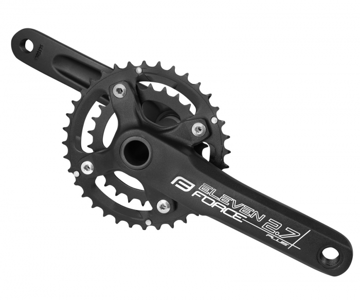 Angrenaj pedalier FORCE Eleven 2.7 aluminiu, 26/36T, brat 175 mm, negru [1]