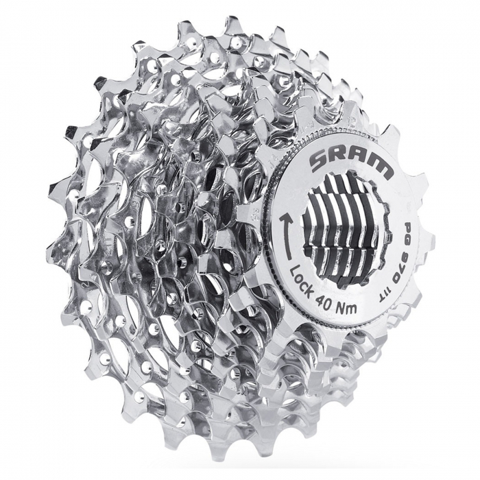 Pinioane casetate SRAM PG-970 Road, 11-23T, 9 viteze, argintiu [1]