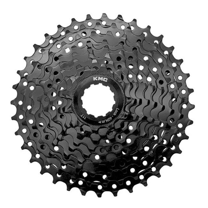 Pinioane casetate KMC React, 11-34T,  8 viteze, negru [1]