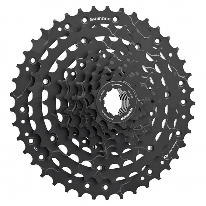 Pinioane casetate SHIMANO Cues CS-LG300-9, 11-41T, 9 viteze, negru [2]