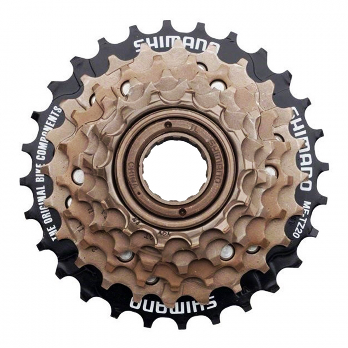 Pinioane pe filet SHIMANO Tourney MF-TZ20, 6 viteze, 14-28T, maro [1]