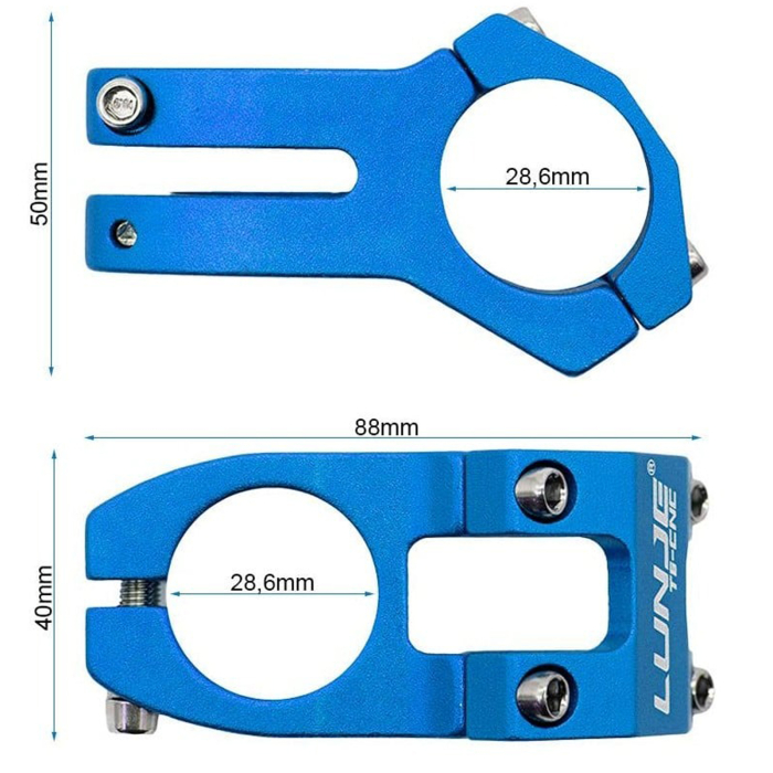 Pipa FIVESTARS  Lunje EWPM-001, 1 1/8", aluminiu, 88x31.8 mm [3]