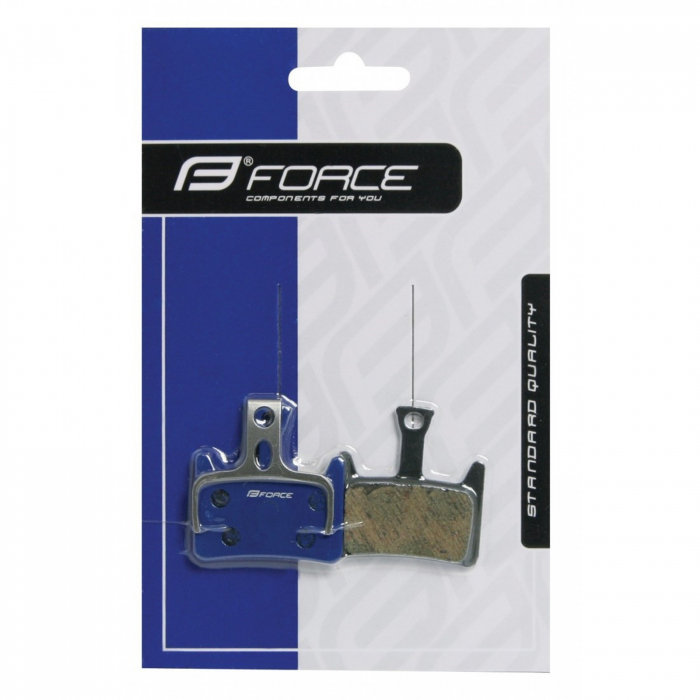 Placute frana polimerice FORCE compatibile frane HAYES Prime Fe, cu arc [2]