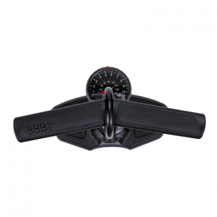 Pompa podea cu manometru BBB BFP-20 Airwave Dualhead 3.0, negru [2]