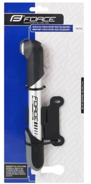 Pompa Force Sport Duo Teleskop - Negru [2]