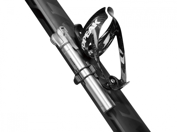 Pompa Mini sosea Topeak Roadie TT, TRTT-1S, TwinTurbo, 160PSI/11Bar, 165mm, 90gr, Argintie [3]