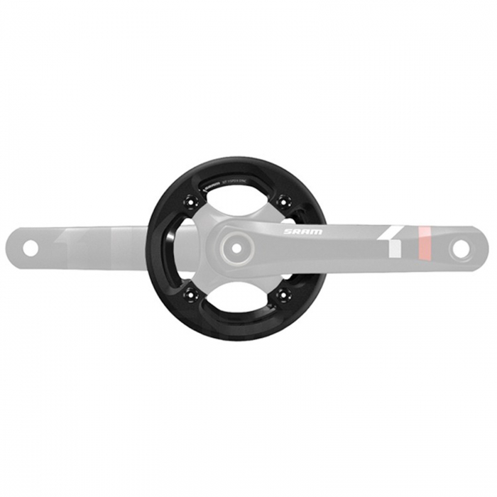 Protectie angrenaj SRAM X01 All-Mountain, 38T, BCD 94 mm, carbon, negru [2]