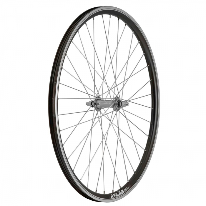 Roata fata 26" CERURIM Atlas, aluminiu dubla, profil frana V-Brake, 36H, negru [2]