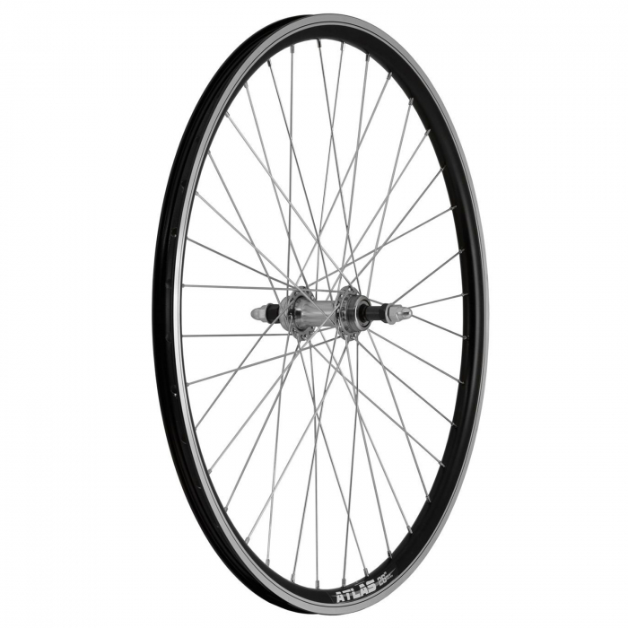 Roata spate 26" CERURIM Atlas (559x18), aluminiu dubla, profil frana V-Brake, 36H, negru [2]