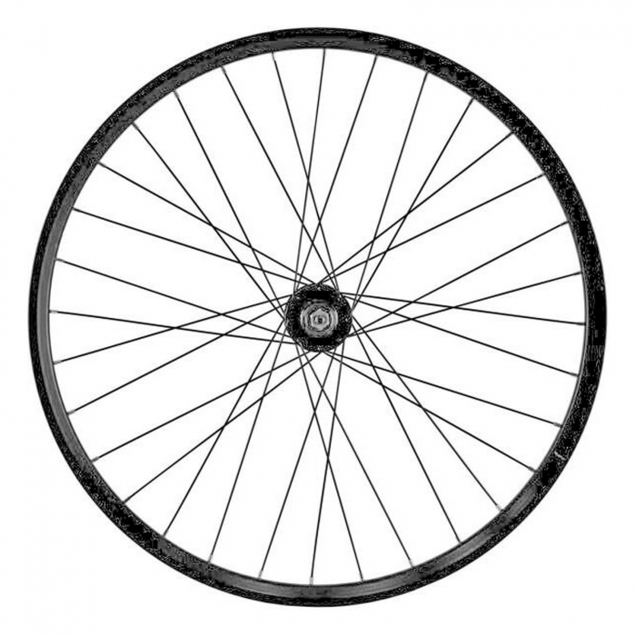 Roata fata 26" CERURIM Taurus, aluminiu dubla, profil frana disc, 32H, negru [2]