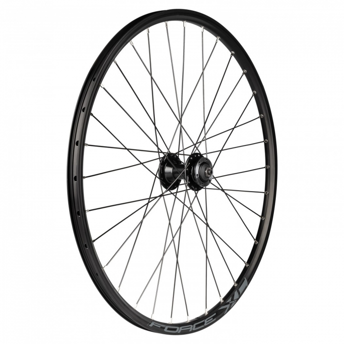 Roata fata 26"x32H FORCE XC, aluminiu dubla (559x19), profil frane disc, negru [2]