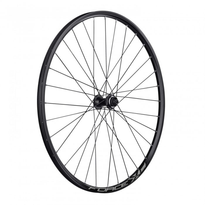 Roata fata 28"/29"x32H FORCE XC Disc (622x19) Centerlock, aluminiu dubla, neagra [1]