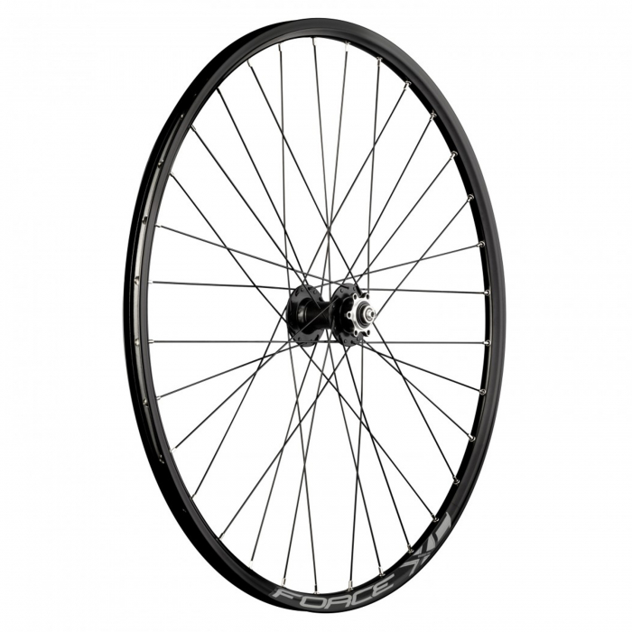 Roata fata 28"/29"x32H FORCE XC Disc (622x19), aluminiu dubla, profil frane disc, neagra [2]