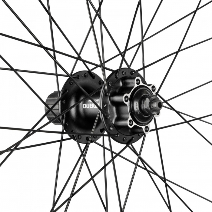 Roata spate 26"x36H FORCE XC Disc (559x19), aluminiu dubla, profil frane disc, neagra [3]