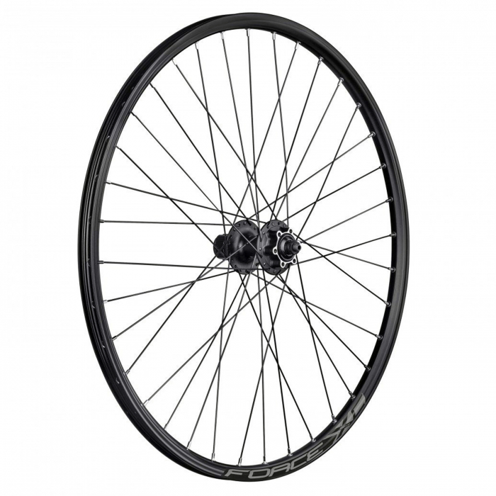 Roata spate 27.5" FORCE Basic XC, aluminiu dubla, profil frana disc, 36H, 584x19, negru [2]