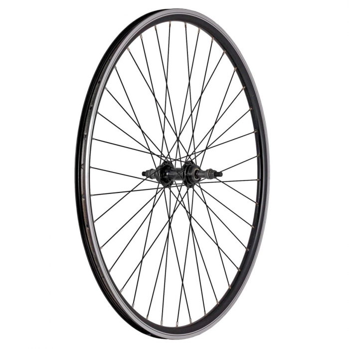 Roata spate 28" CERURIM, aluminiu dubla, profil V-Brake, 36H, negru [2]