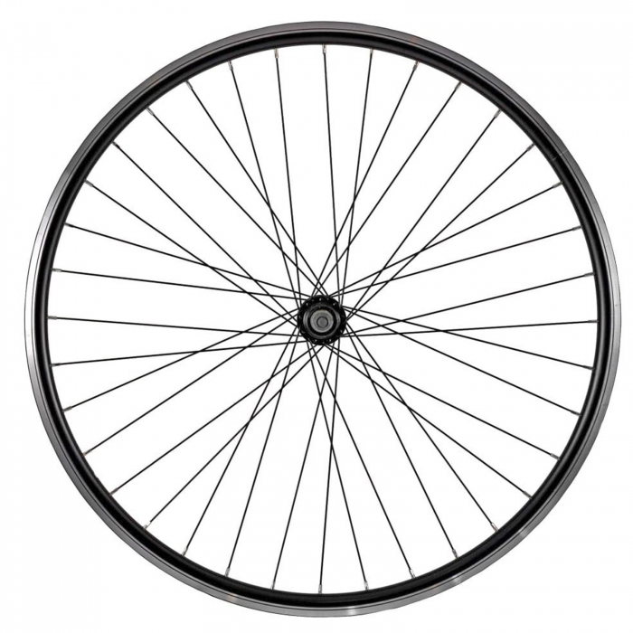 Roata spate 28" CERURIM, aluminiu dubla, profil V-Brake, 36H, negru [1]
