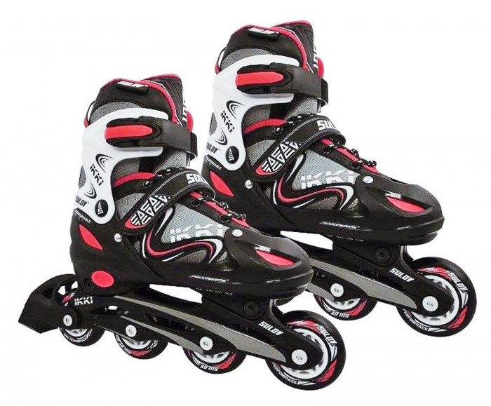 Role 2 in 1 SULOV Ikky Boy negru/rosu, marimea S (31-34) [2]