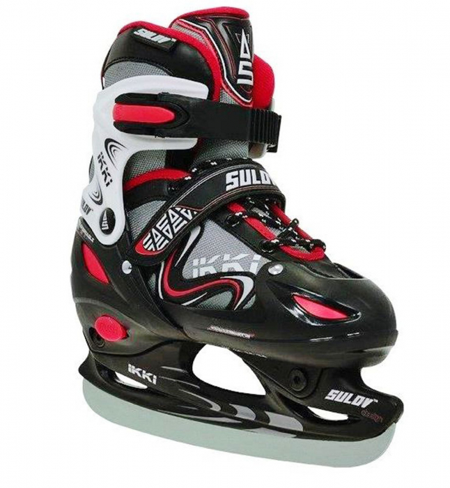 Role 2 in 1 SULOV Ikky Boy negru/rosu, marimea S (31-34) [3]