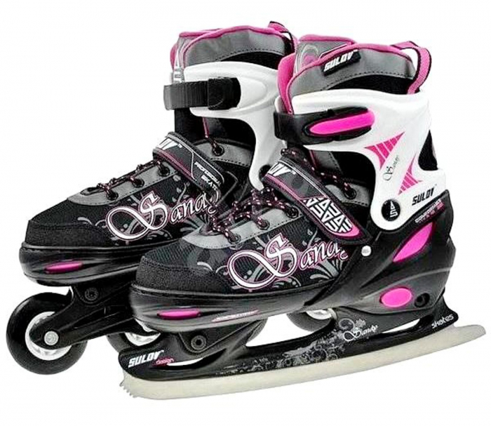 Role 2 in 1 SULOV Sandy negru/roz, marimea S (31-34) [1]