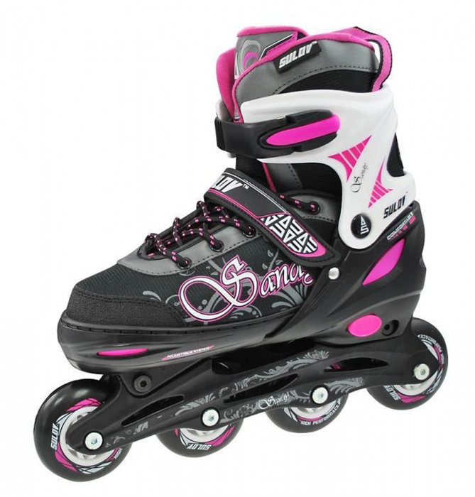 Role SANDY, negru/roz, marimea M (35-38) [1]