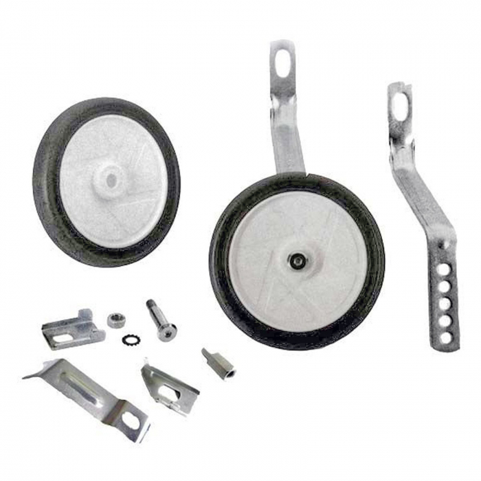 Roti ajutatoare OLONA Italy mod.B, compatibile roata 16"-20" cu schimbator spate, plastic+TPR [1]