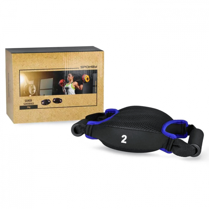Sac pentru exercitii SPOKEY 2 kg, negru/albastru [5]