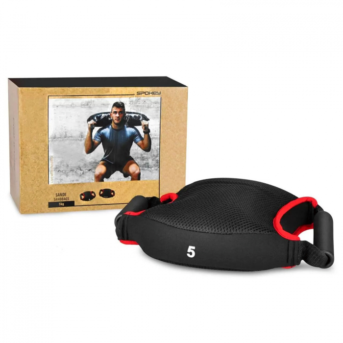 Sac pentru exercitii SPOKEY 5 kg, negru/rosu [5]