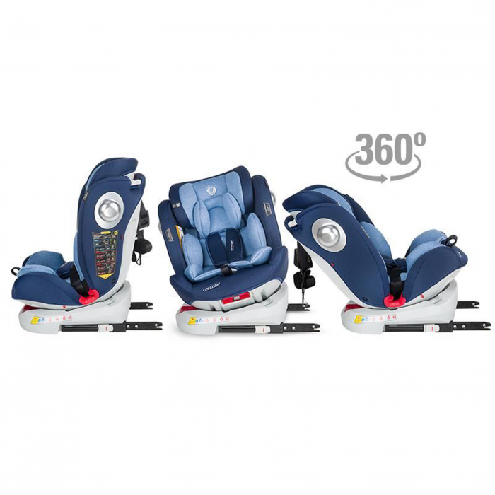 Scaun auto 0-36 kg rotativ COCCOLLE Nerio Celestial albastru [2]