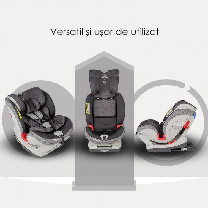 Scaun auto cu Isofix grupa 0-36 kg COCCOLLE Cressida Raven Gray [12]