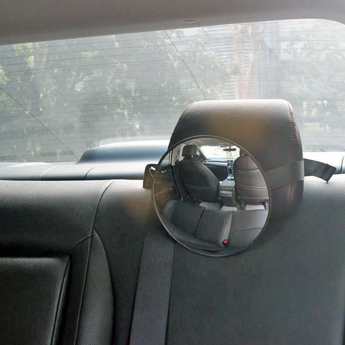 Scaun auto iSize 40-150 cm COCCOLLE Vigo Poppy red+COCCOLLE oglinda auto rear-facing [19]